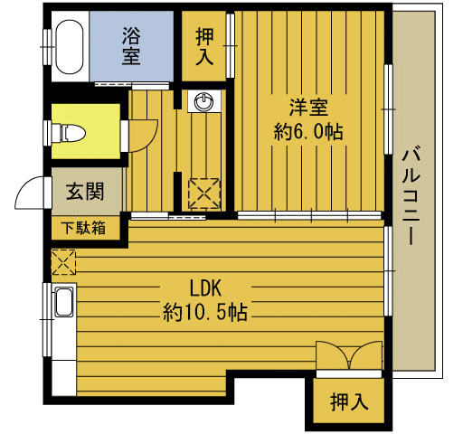 スカイライン牧の間取り