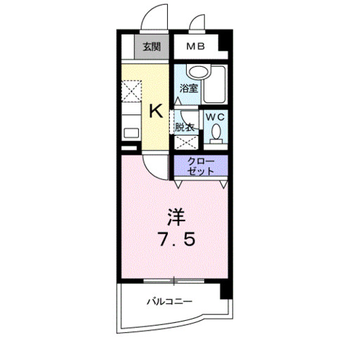 アスター大道の間取り