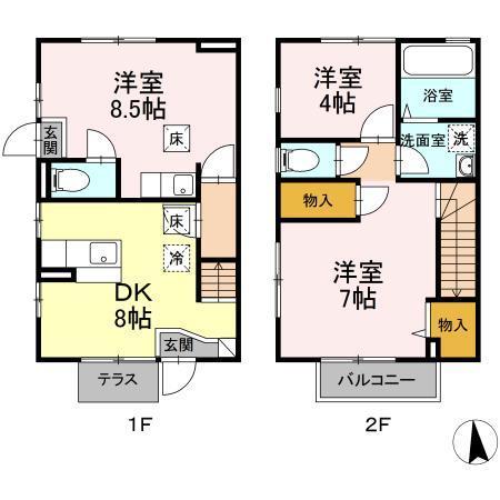 セジュール　ネージュの間取り