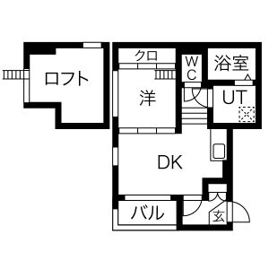 ハーモニーテラス二番Vの間取り