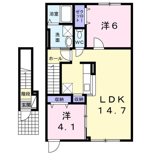 ダズ　ハオス　Ｓ．Ｋの間取り