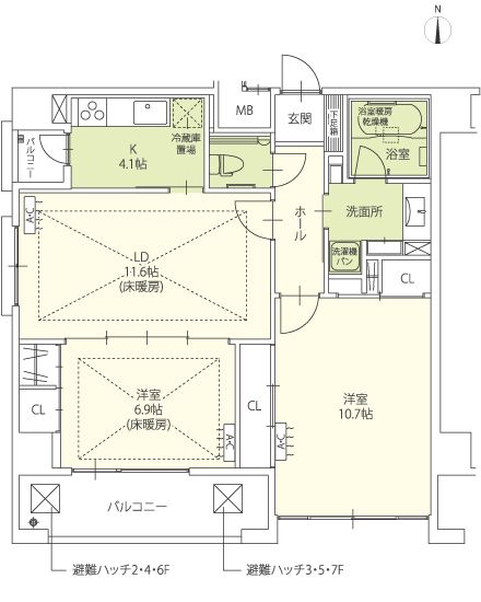 ビエンナーレ高取の間取り