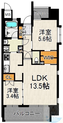 アクタス博多アネックスの間取り