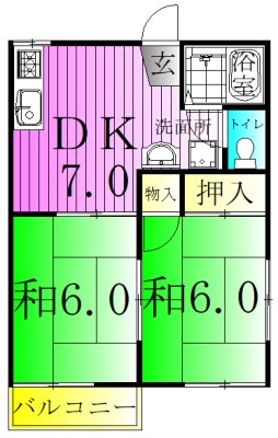 グリーン61の間取り