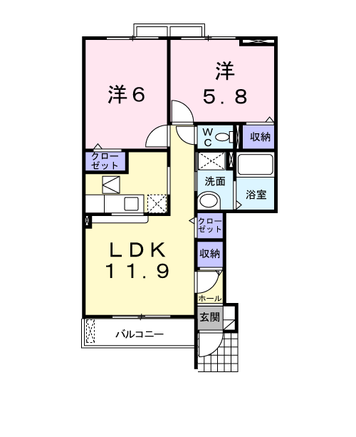 モルゲンレーテの間取り