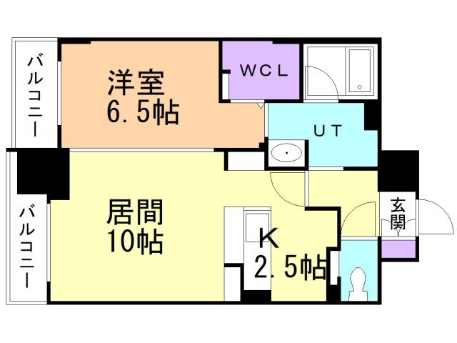 北広島市中央のマンションの間取り