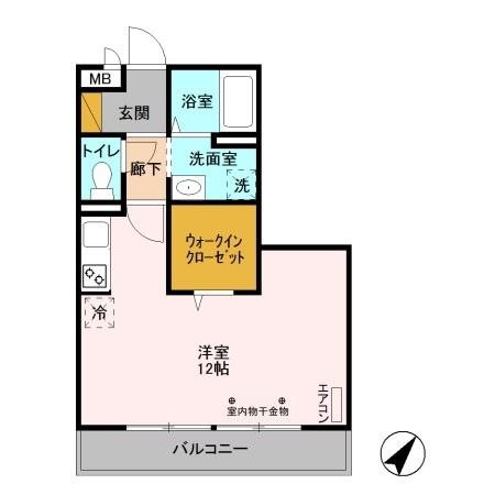 D-room八反野の間取り