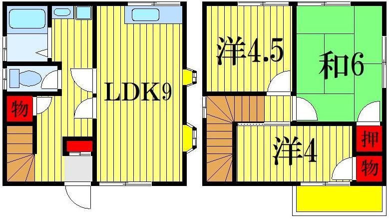 【馬込町戸建ての間取り】