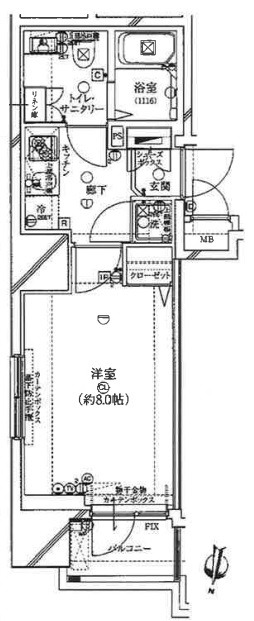 ガリシア九段下ライズの間取り