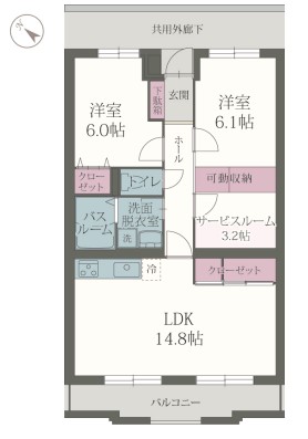 パラッツォの間取り