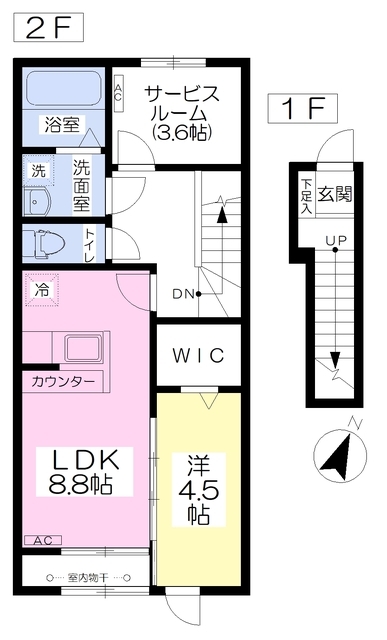 M’s Court（エムズコート）の間取り