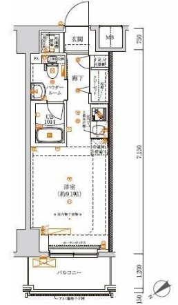 スパシエ東神奈川の間取り