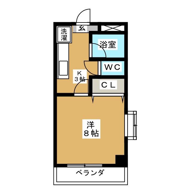 西科マンションの間取り