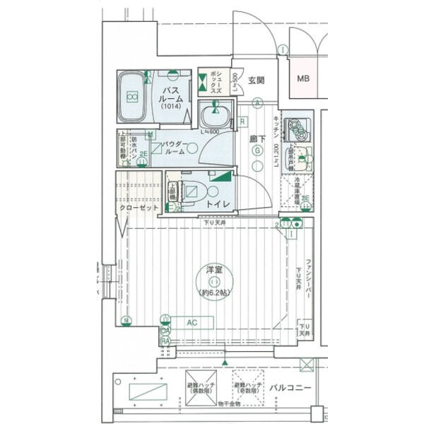 エステムコート名古屋泉プラチナムゲートの間取り