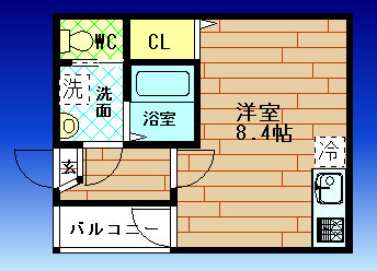 ハーモニーテラス伝法IIの間取り