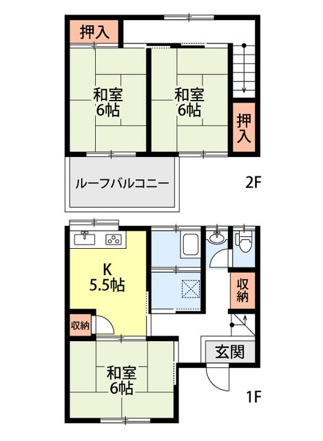 西蒲原郡弥彦村大字中山のアパートの間取り