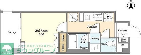 LIBR GRANT 四谷三丁目の間取り