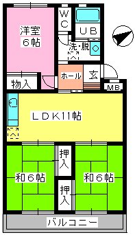 ルミエール篠原の間取り