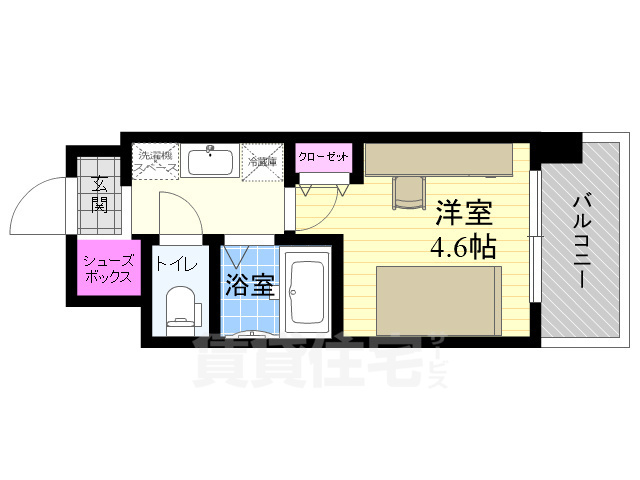 キャンパスヴィレッジ京都伏見の間取り