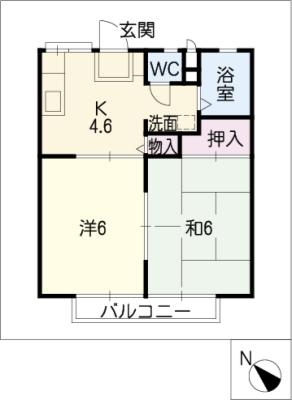 サンシティ戸ヶ崎Ａの間取り