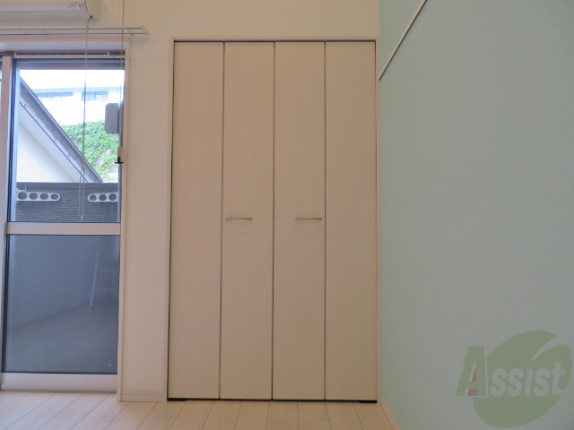 収納　こちらがお部屋の収納です。あるととても助かりますよね。