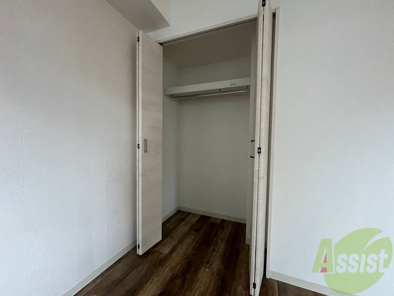 収納　洋室にはクローゼットがあるのですっきり片付きそうです。