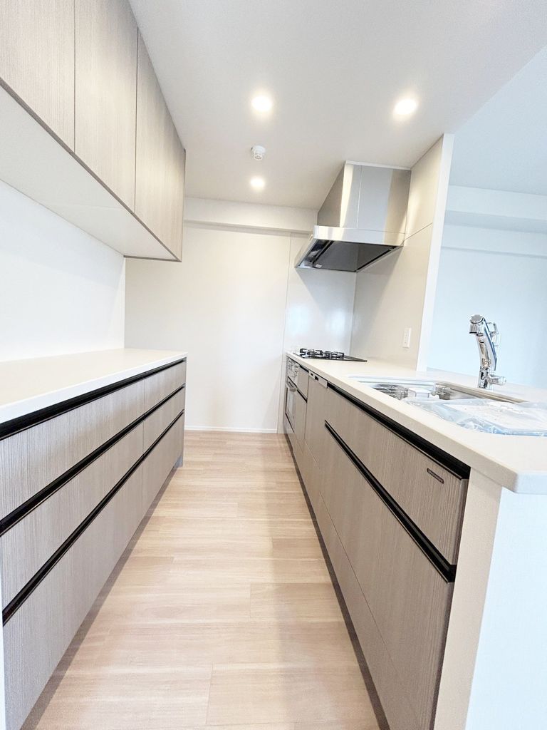 キッチン　システムキッチン（3口ビルトインガスコンロ）