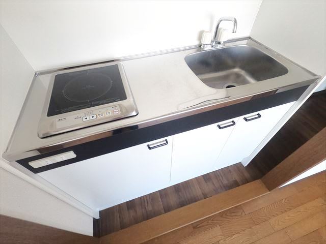 キッチン　単身向けのキッチン