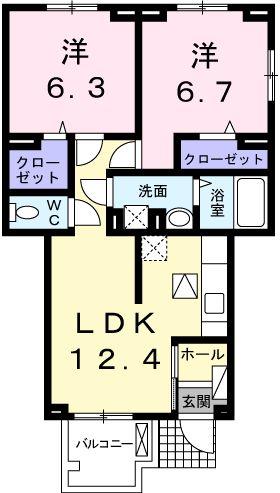 ロジュマンIIの間取り写真