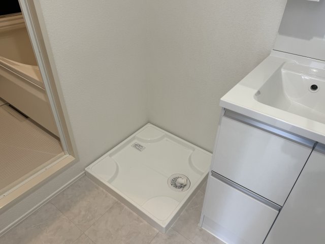 洗面設備　広い洗面スペース