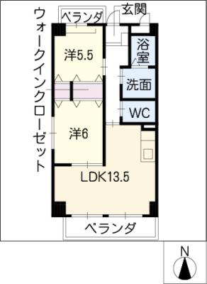 コンフォート長良の間取り写真