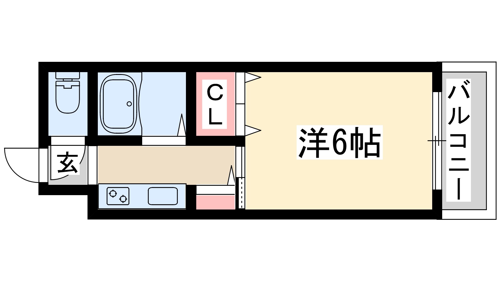 ギャレ豊津の間取り写真