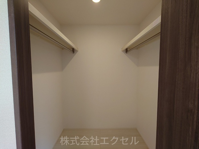 収納　ウォークインクローゼットです。