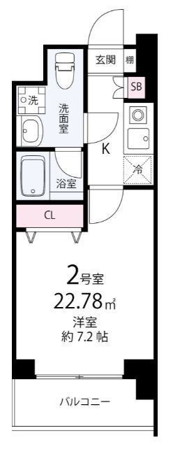 エレンシアKの間取り写真