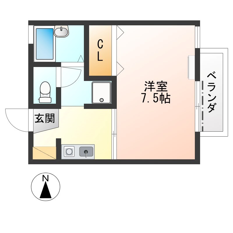 クライムハイツA棟の間取り写真