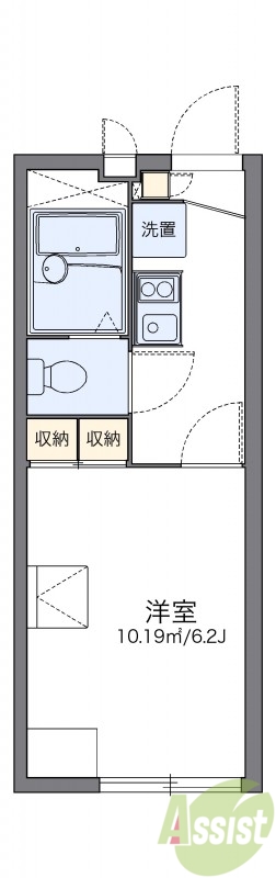 レオパレス虹の架け橋の間取り写真