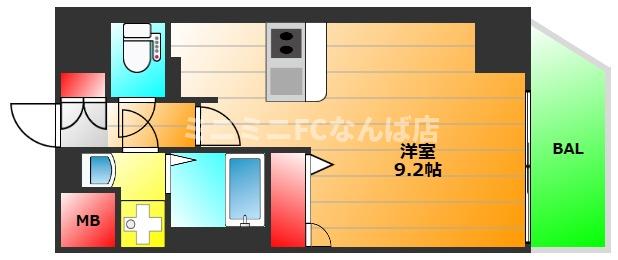 プレサンス北浜ラ・フェスタの間取り写真