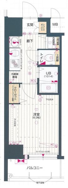 地下鉄谷町線 天神橋筋六丁目駅 徒歩8分 9階建 築14年の間取り写真