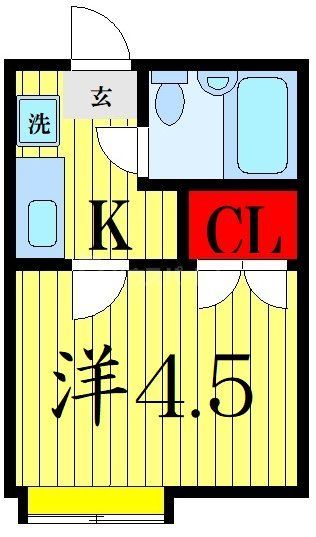 リバーパーク一之江Aの間取り写真