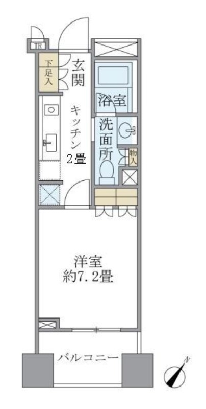 Brillia銀座idの間取り写真