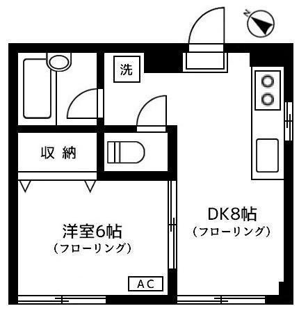 渋谷区神山町のマンションの間取り