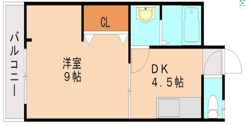 那珂川市片縄のマンションの間取り