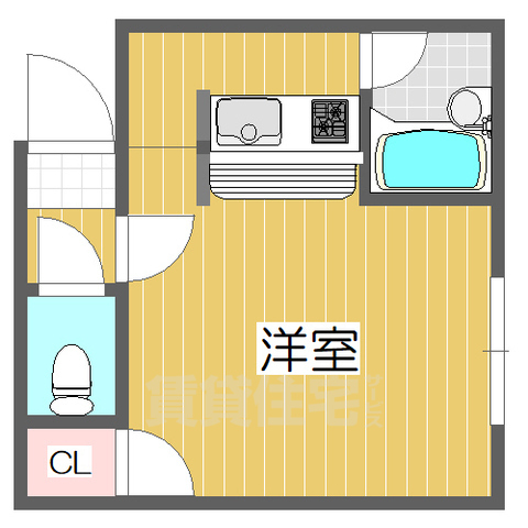 東大阪市大蓮南のマンションの間取り