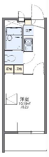 レオパレスベルク八幡の間取り