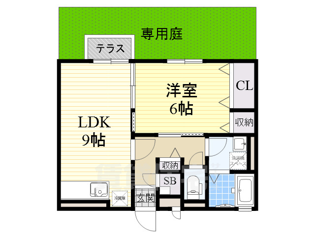 堺市堺区百舌鳥夕雲町のアパートの間取り