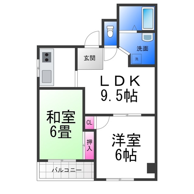 メゾンドールDOIの間取り