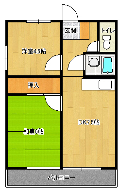 グリーンコーポミエノの間取り