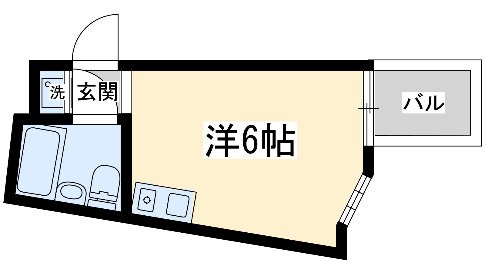 ミフネセントラルベア東三国2号館の間取り