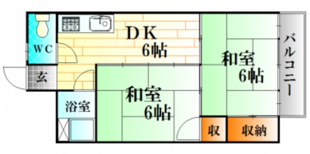 シャトー舟入の間取り