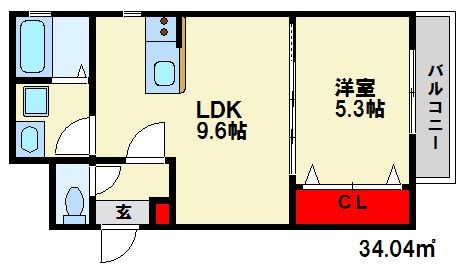 Clartevilla博多南（クラルテヴィラ）の間取り